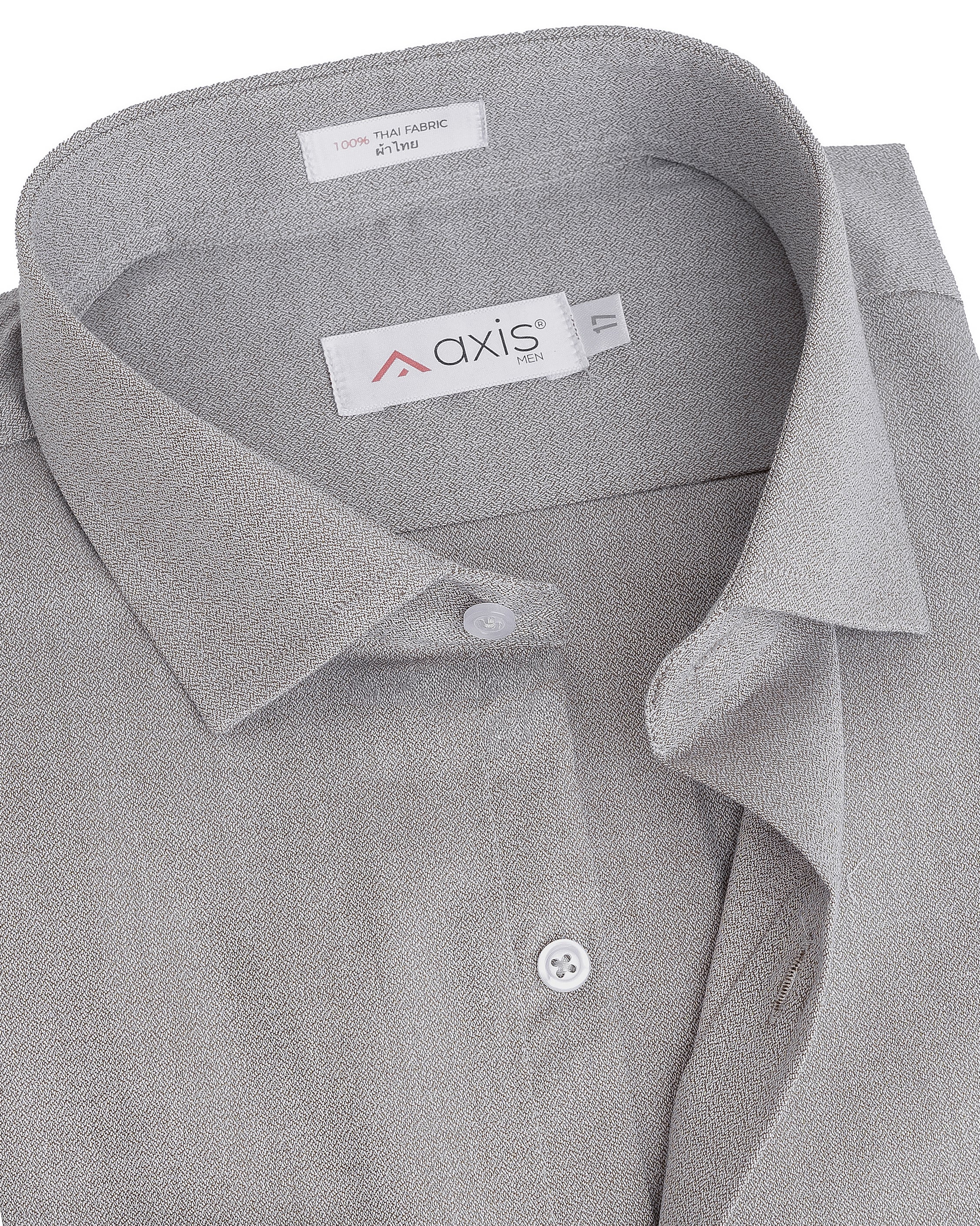 Ash Gray Textured Men's Shirt