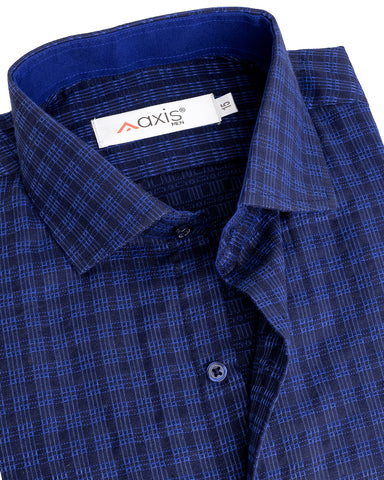 Royal Navy Check Formal Shirt
