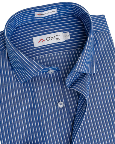 Smart Blue Stripe Business Shirt