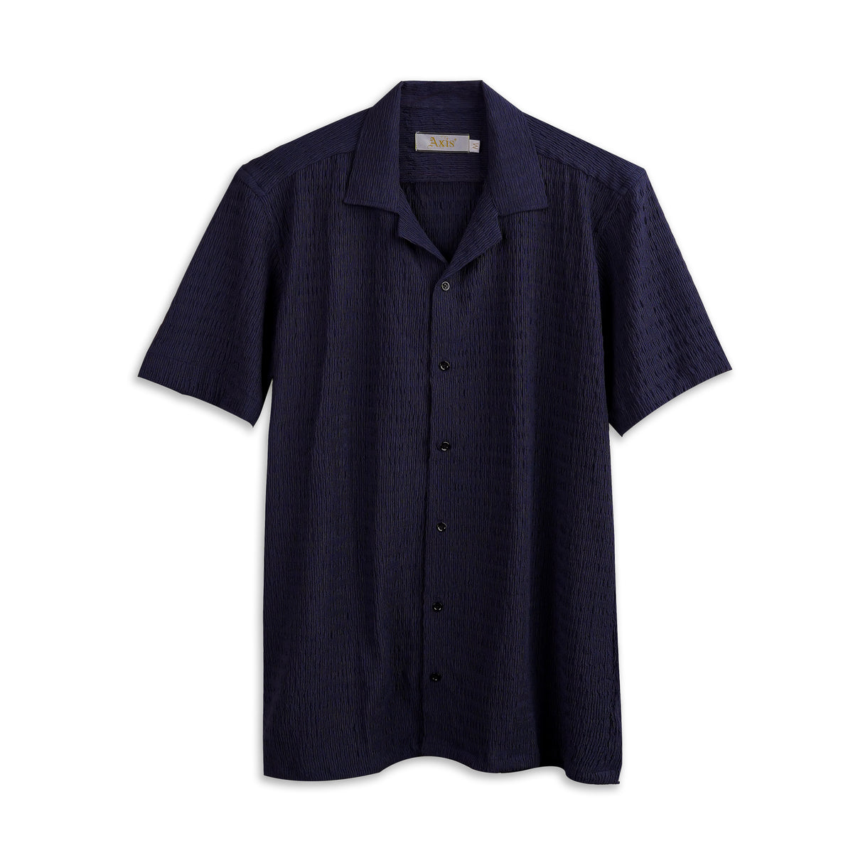 Textured Cuban Collar Shirt