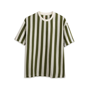 Striped Green & White T-Shirt
