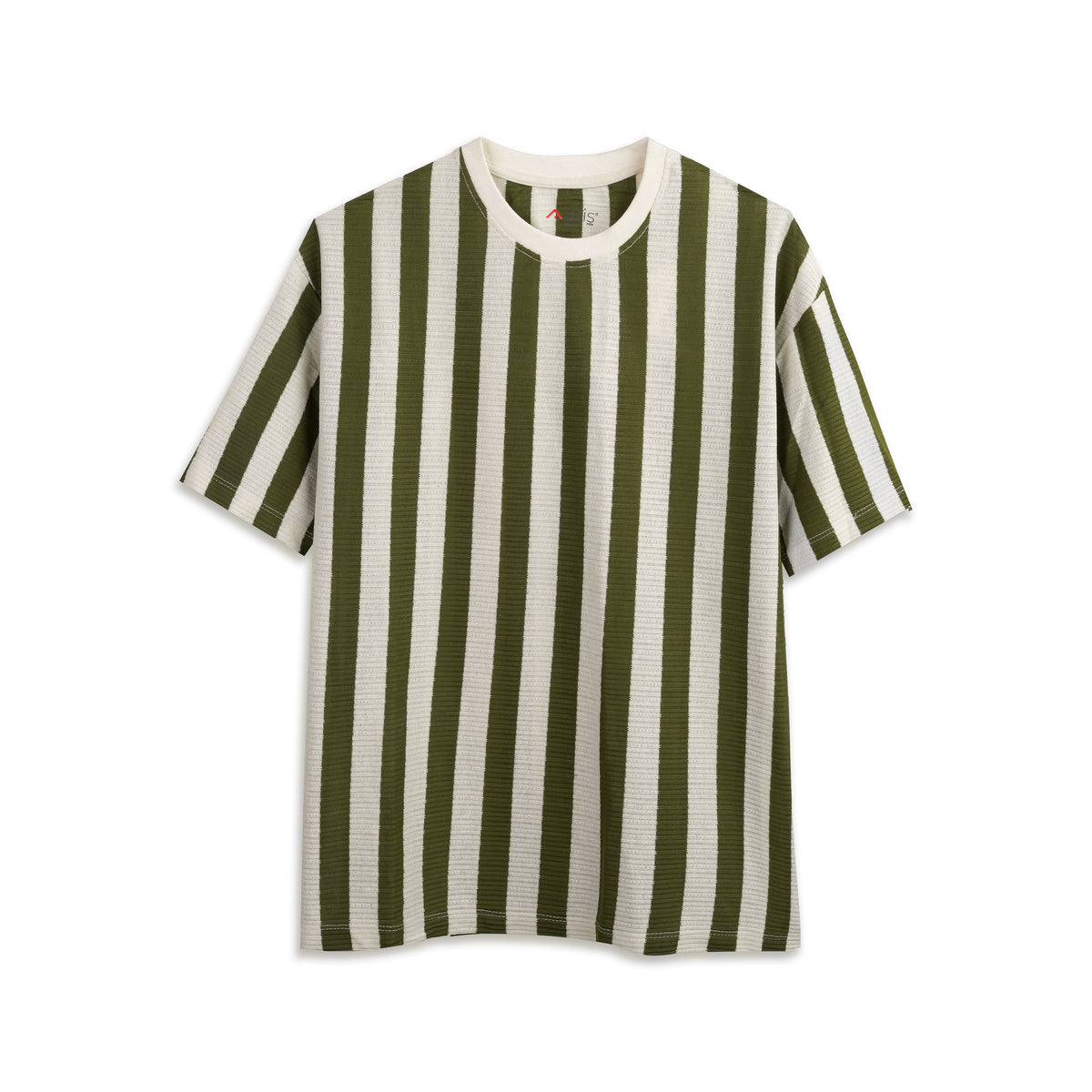 Striped Green & White T-Shirt