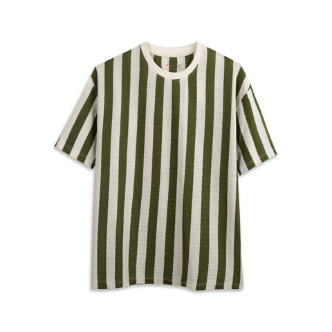 Striped Green & White T-Shirt