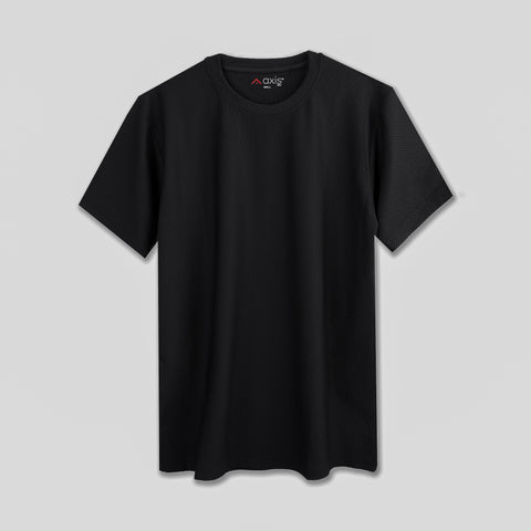 Black Activewear T-Shirt