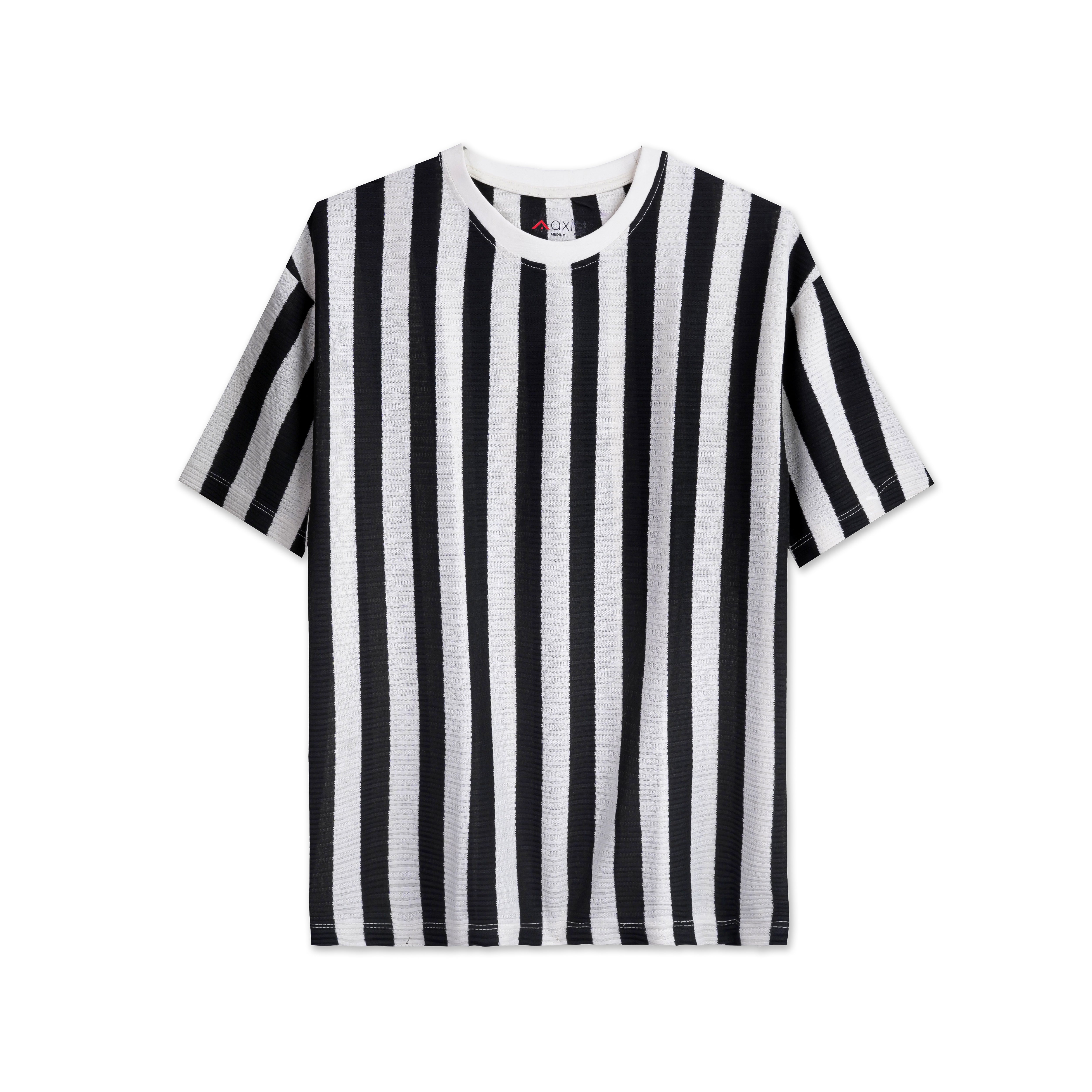 Bold Stripe Crew Neck T-Shirt