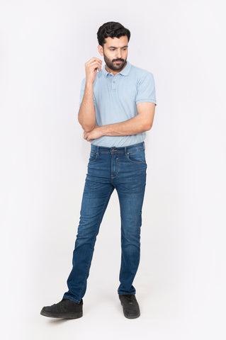 Slate Blue Denim Jeans