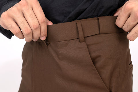 Brown Active Waist Pants