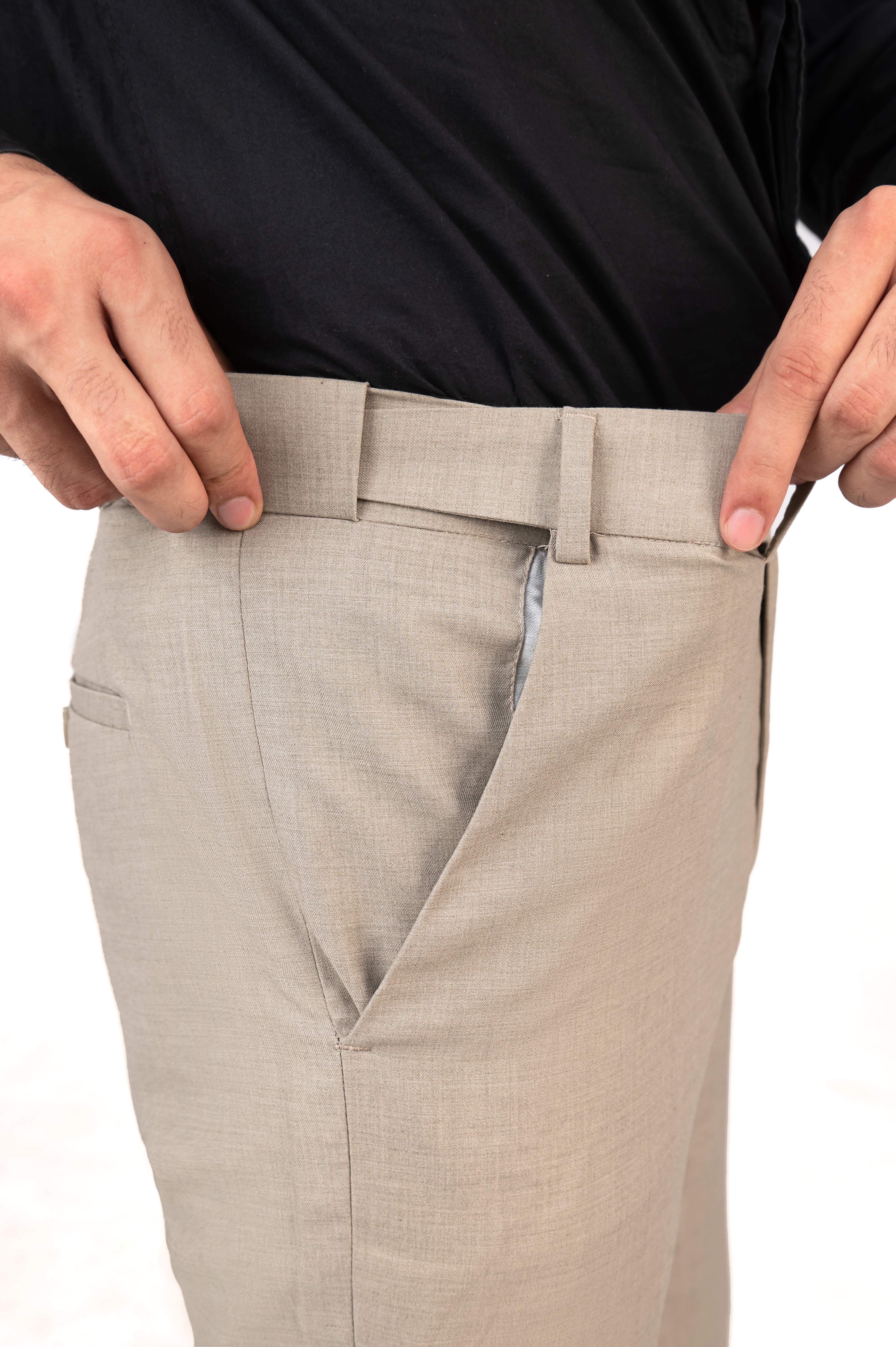 Tan Active Waist Pants