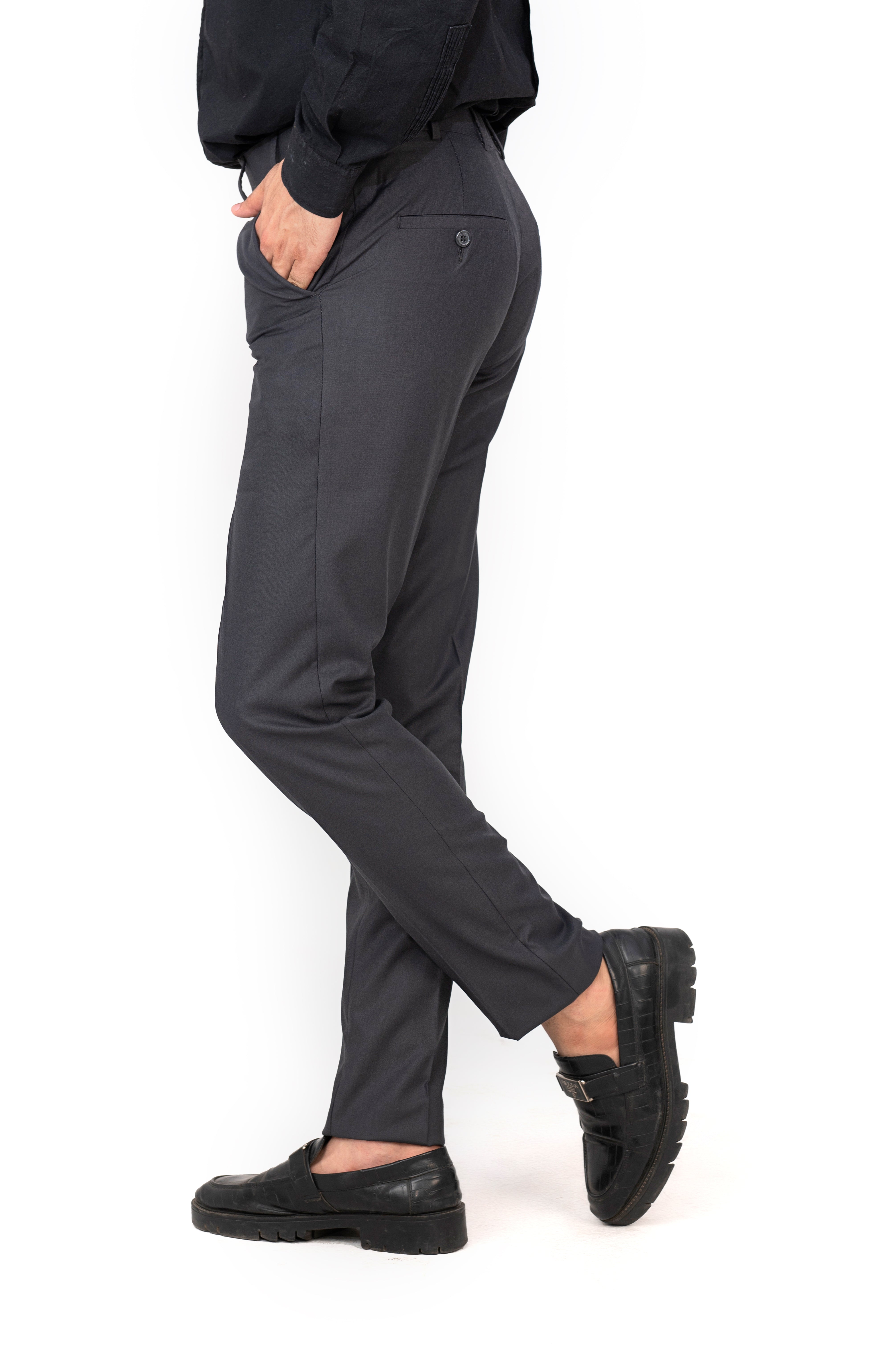 Charcoal Grey Active Waist Pants