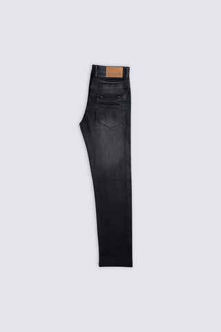 Dark Grey Denim Stretch Jeans - The Axis Clothing