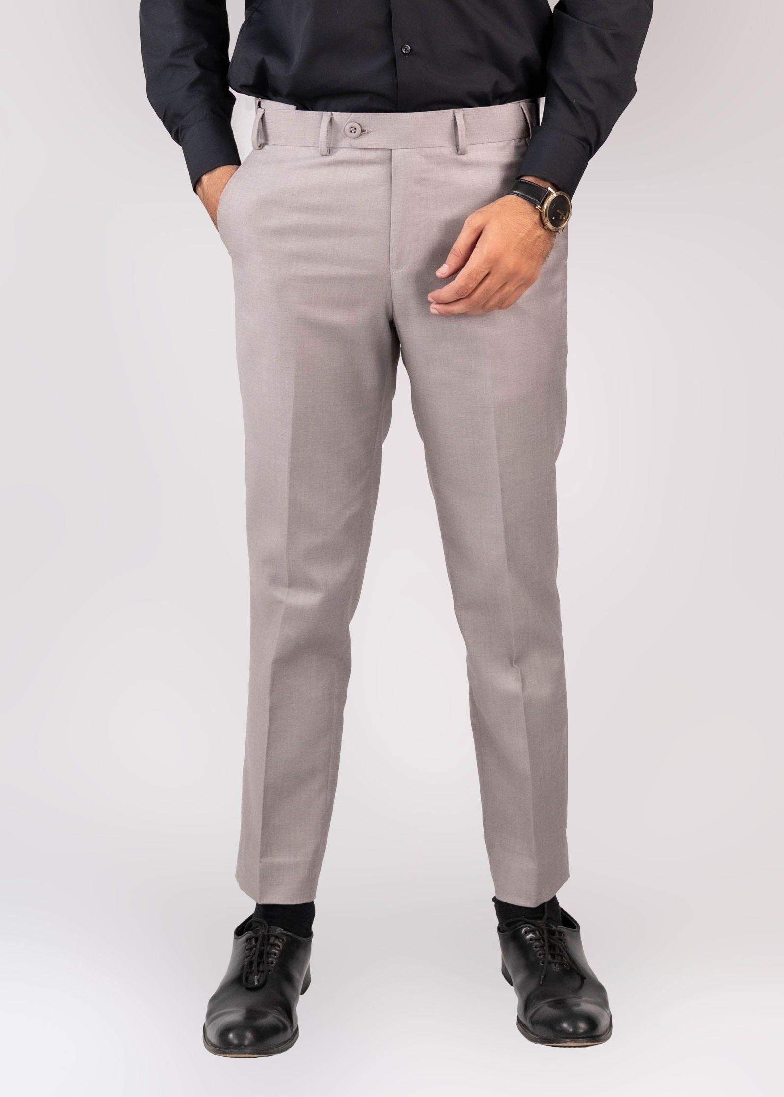 Formal Dress Active Waist Sliver Pants - The Axis Clothing