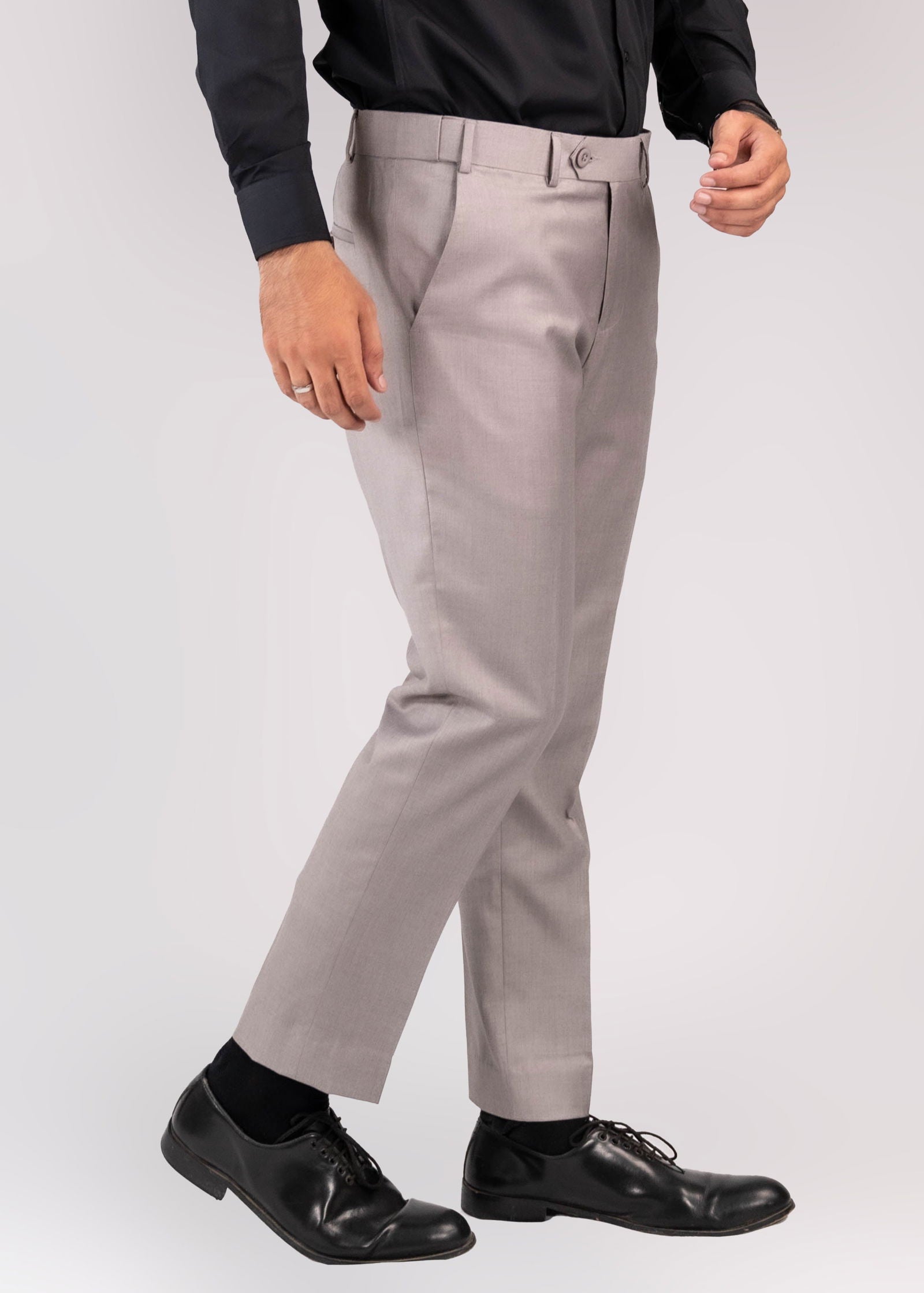 Formal Dress Active Waist Sliver Pants - The Axis Clothing