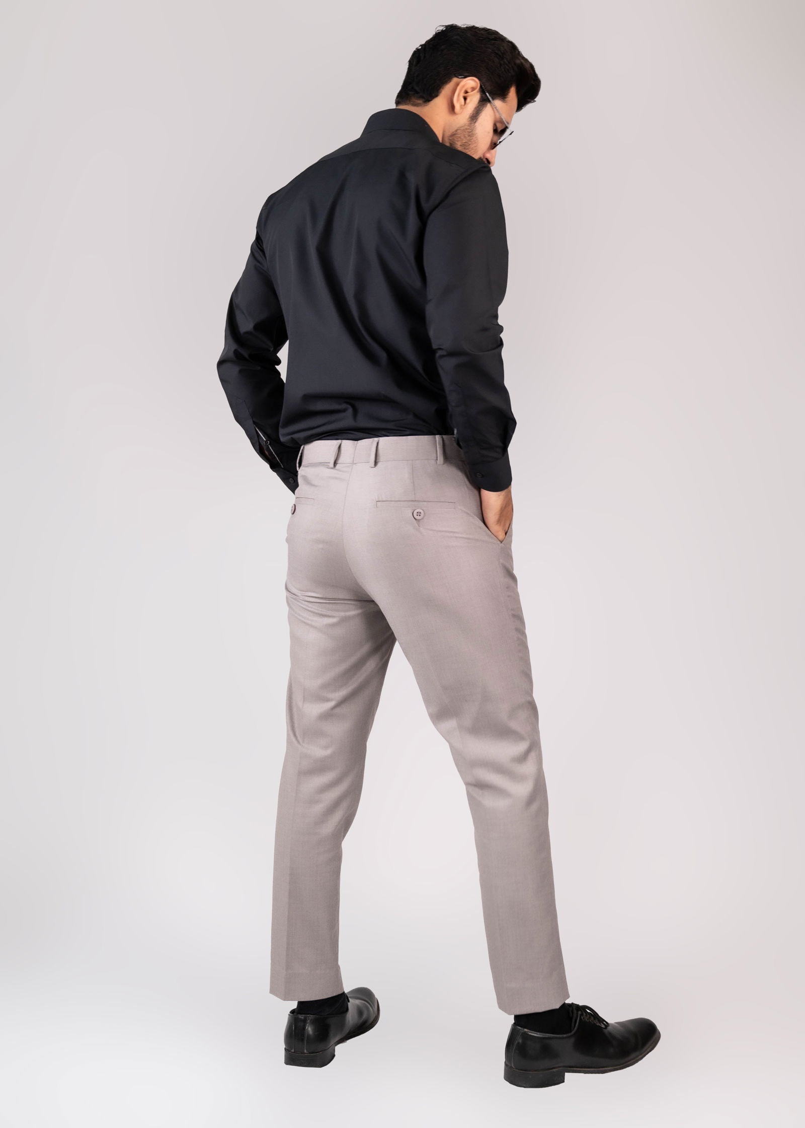Formal Dress Active Waist Sliver Pants - The Axis Clothing