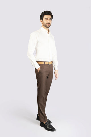 Formal Dress Brown Pant - The Axis Clothing