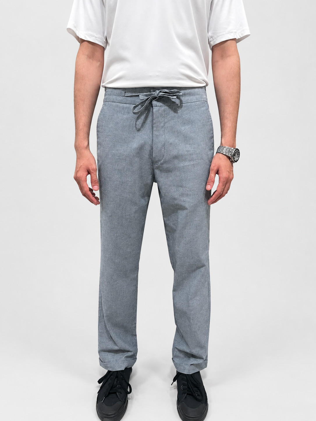 Grey Mist Irish Cotton Trousers