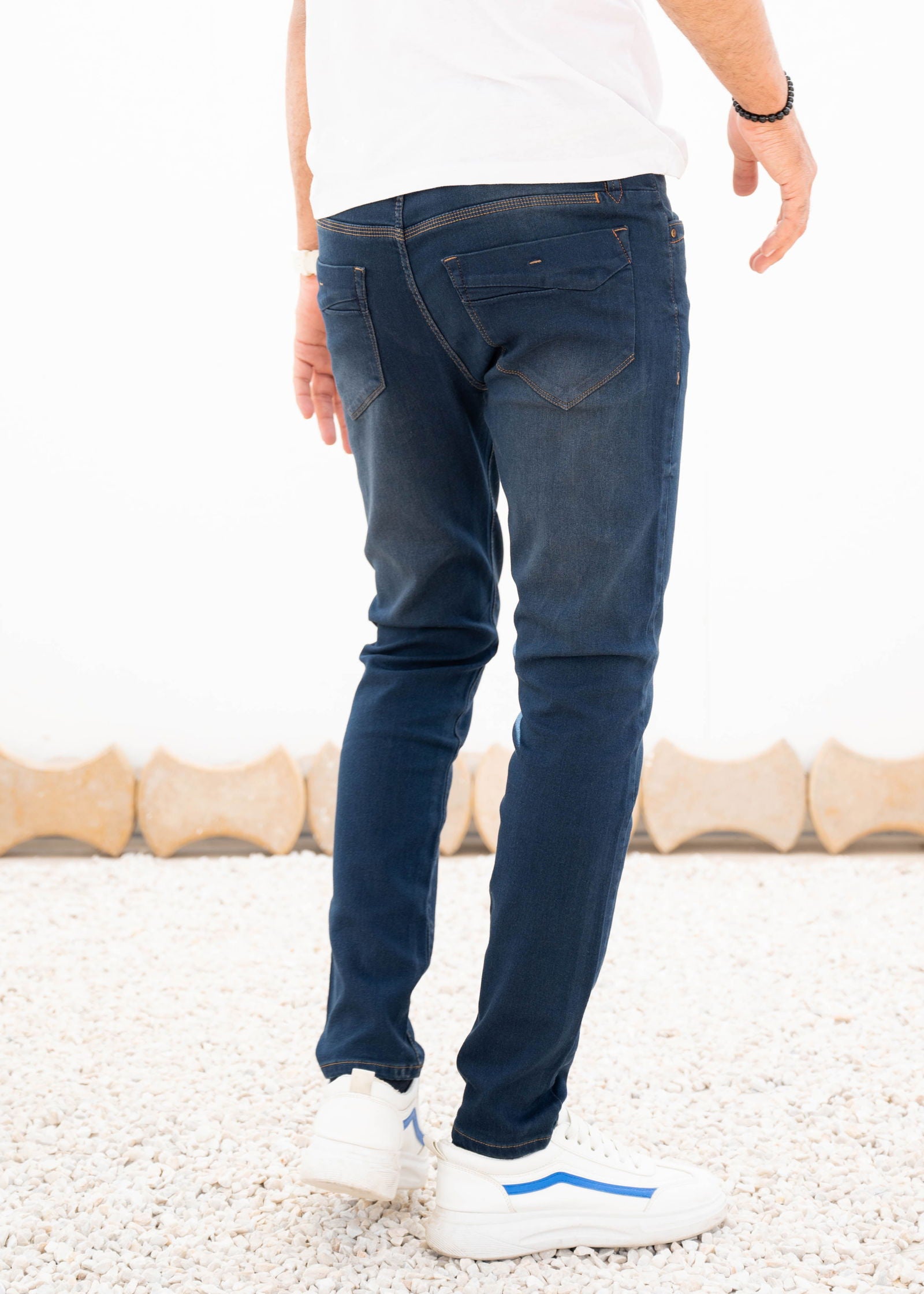 Grey Stretch Denim Jeans - The Axis Clothing