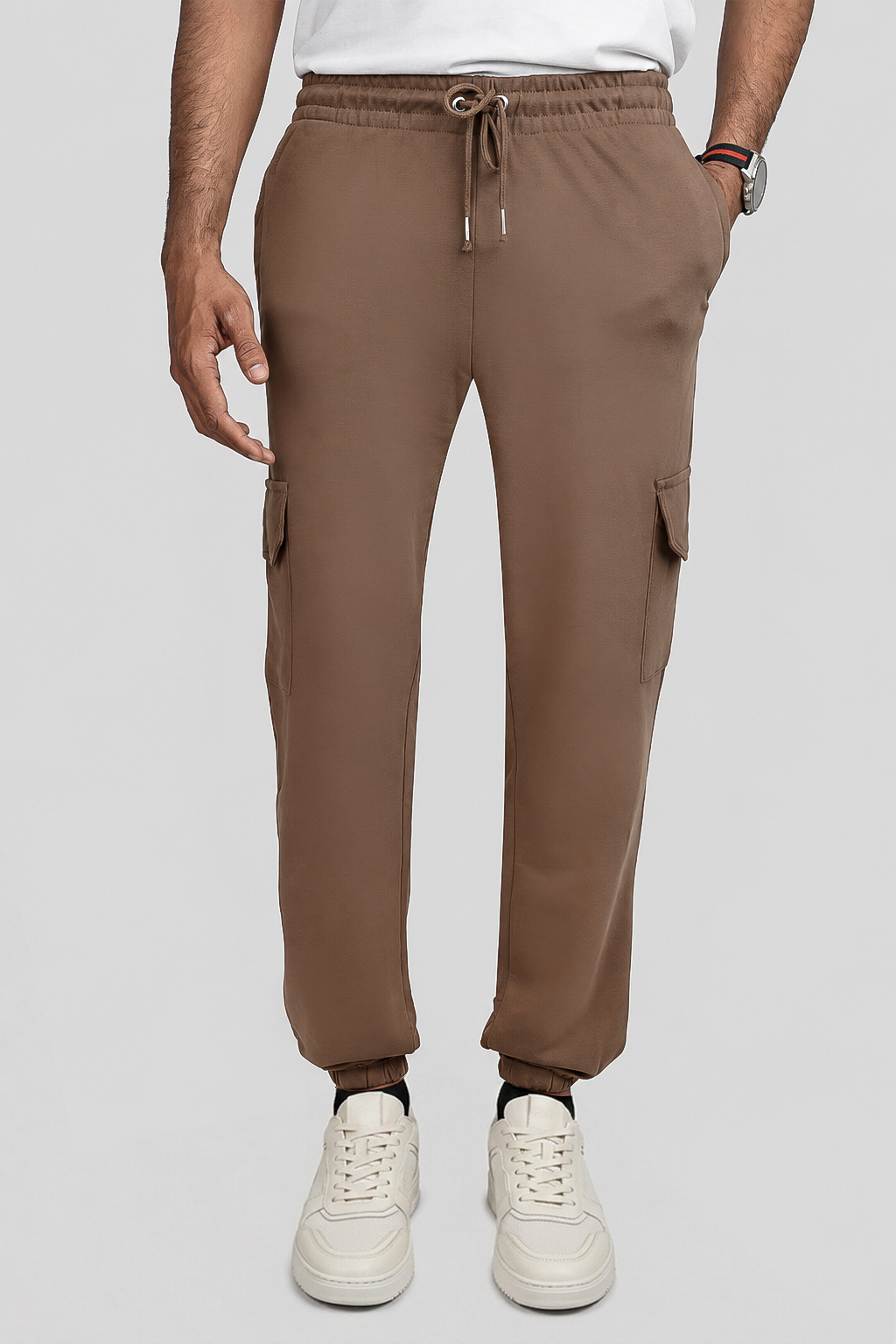 Brown Terry Pocket Trousers