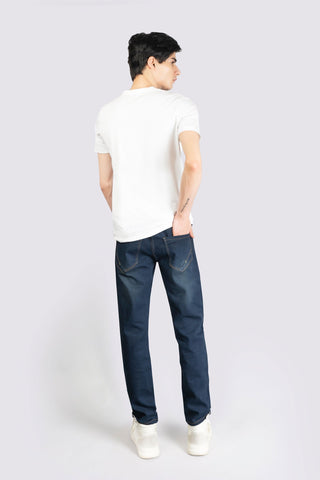 Power Stretch Dark Blue Jeans - The Axis Clothing