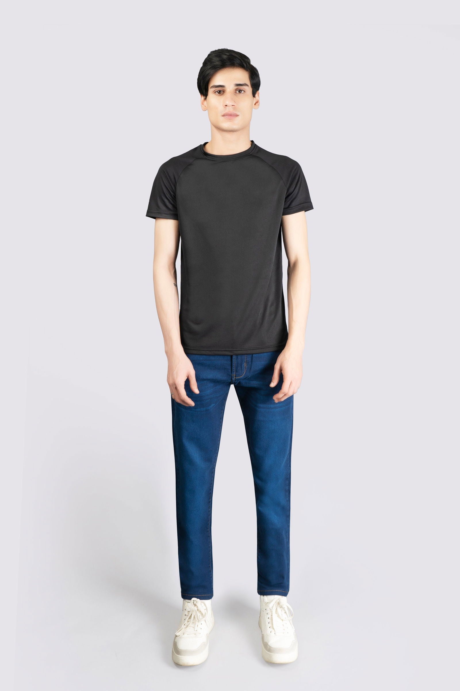 Power Stretch Denim Aqua Blue Jeans - The Axis Clothing