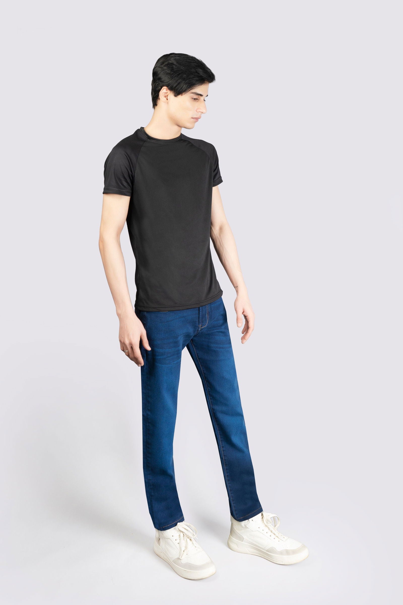 Power Stretch Denim Aqua Blue Jeans - The Axis Clothing