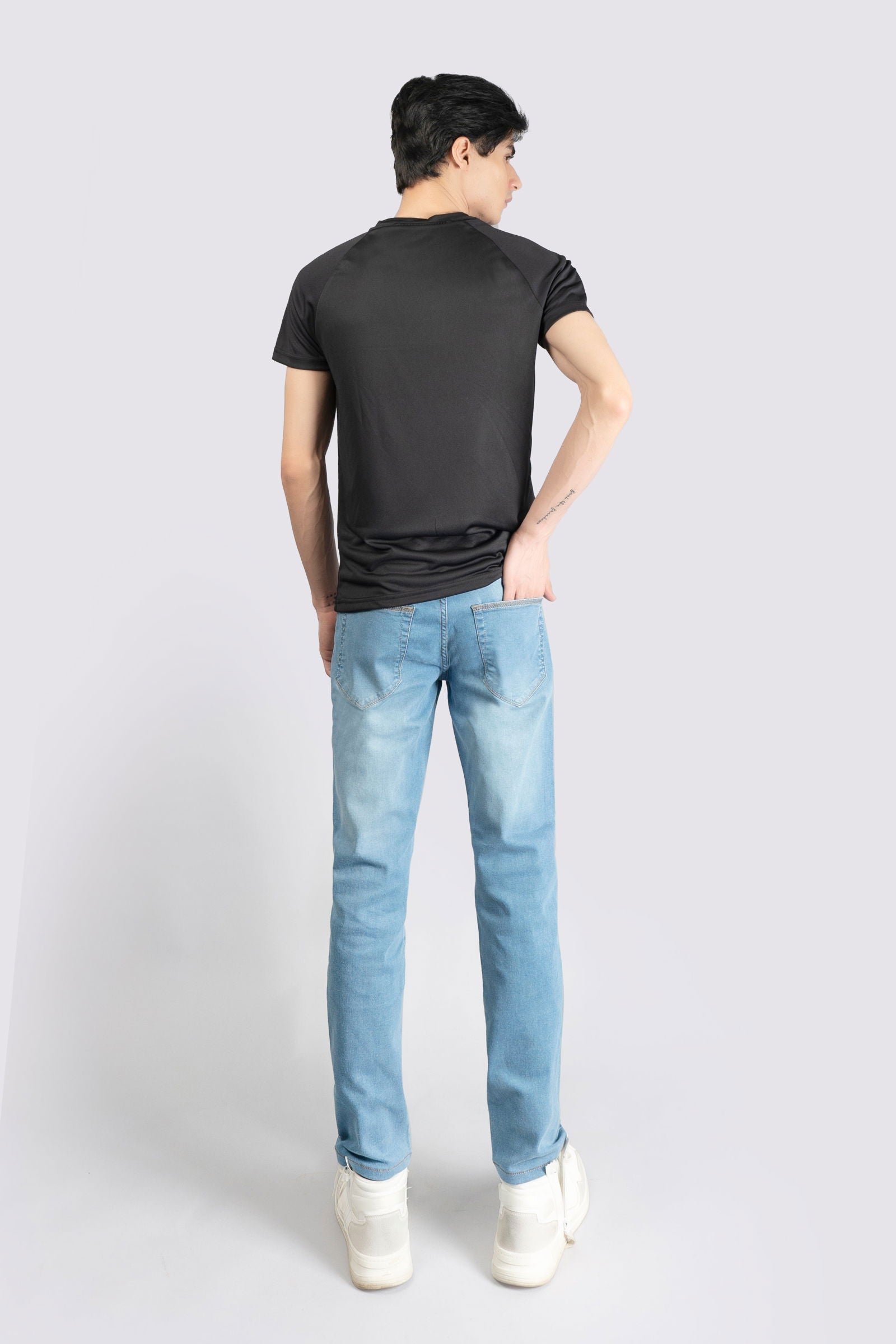 Power Stretch Ice Blue Jeans - The Axis Clothing
