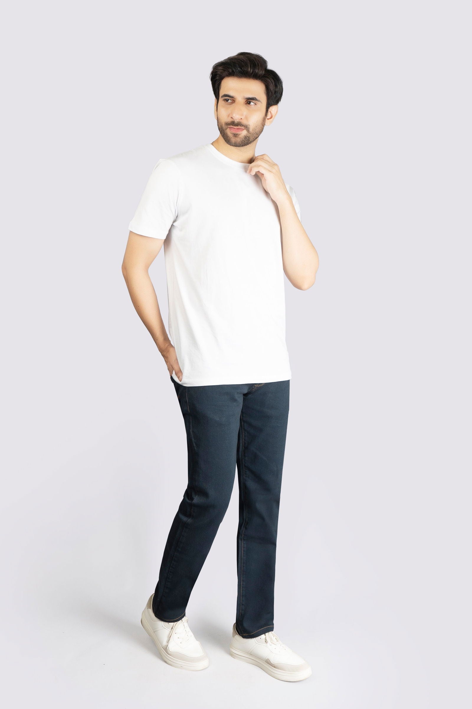 Power Stretch Mid Grey Jeans - The Axis Clothing