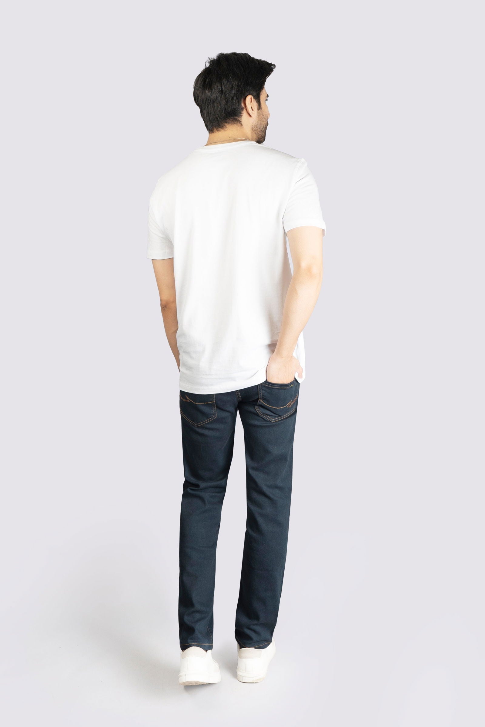 Power Stretch Mid Grey Jeans - The Axis Clothing