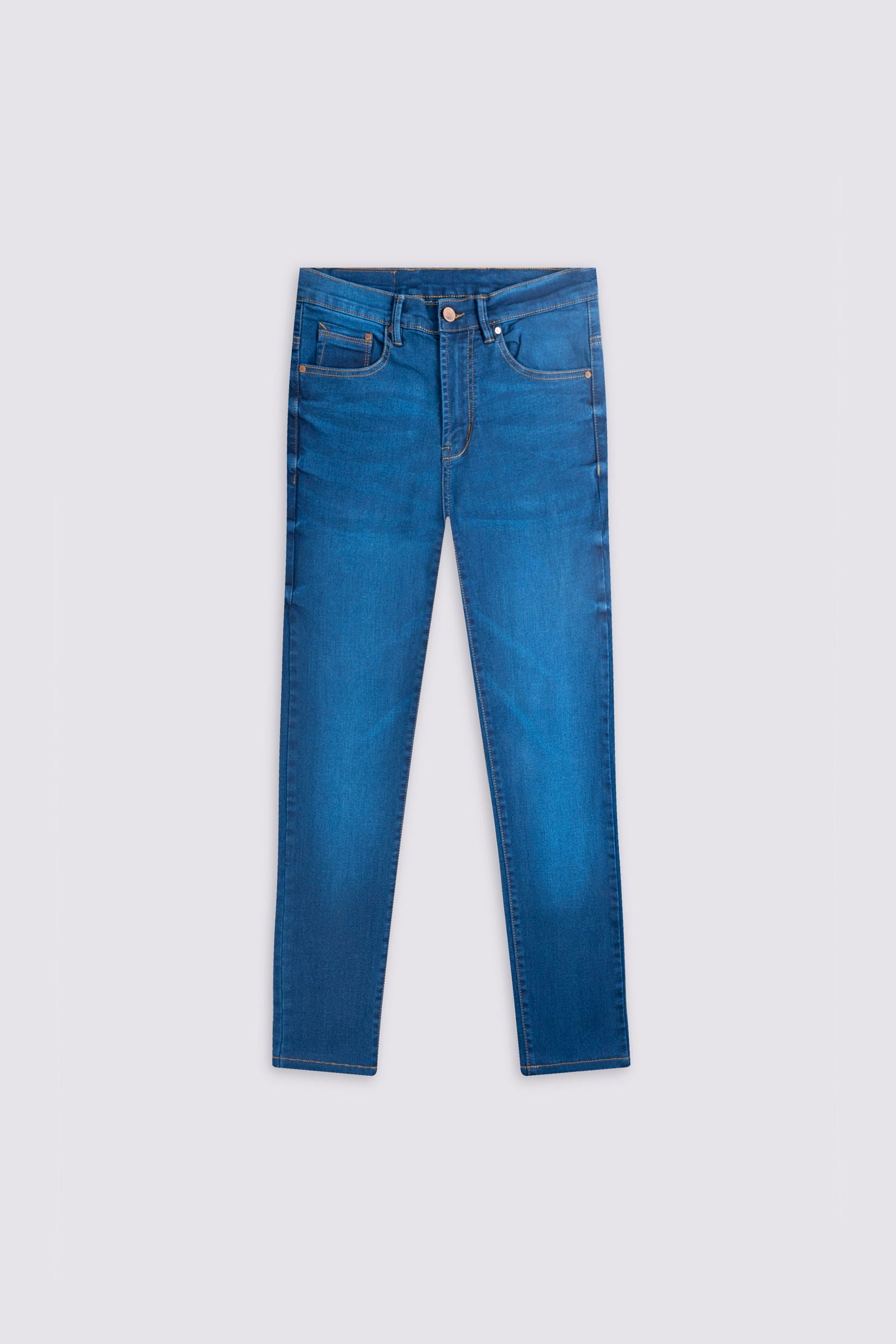 Regular Stretch Denim Dark Blue Jeans - The Axis Clothing
