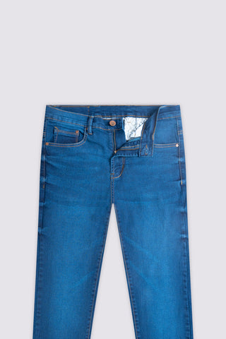 Regular Stretch Denim Dark Blue Jeans - The Axis Clothing