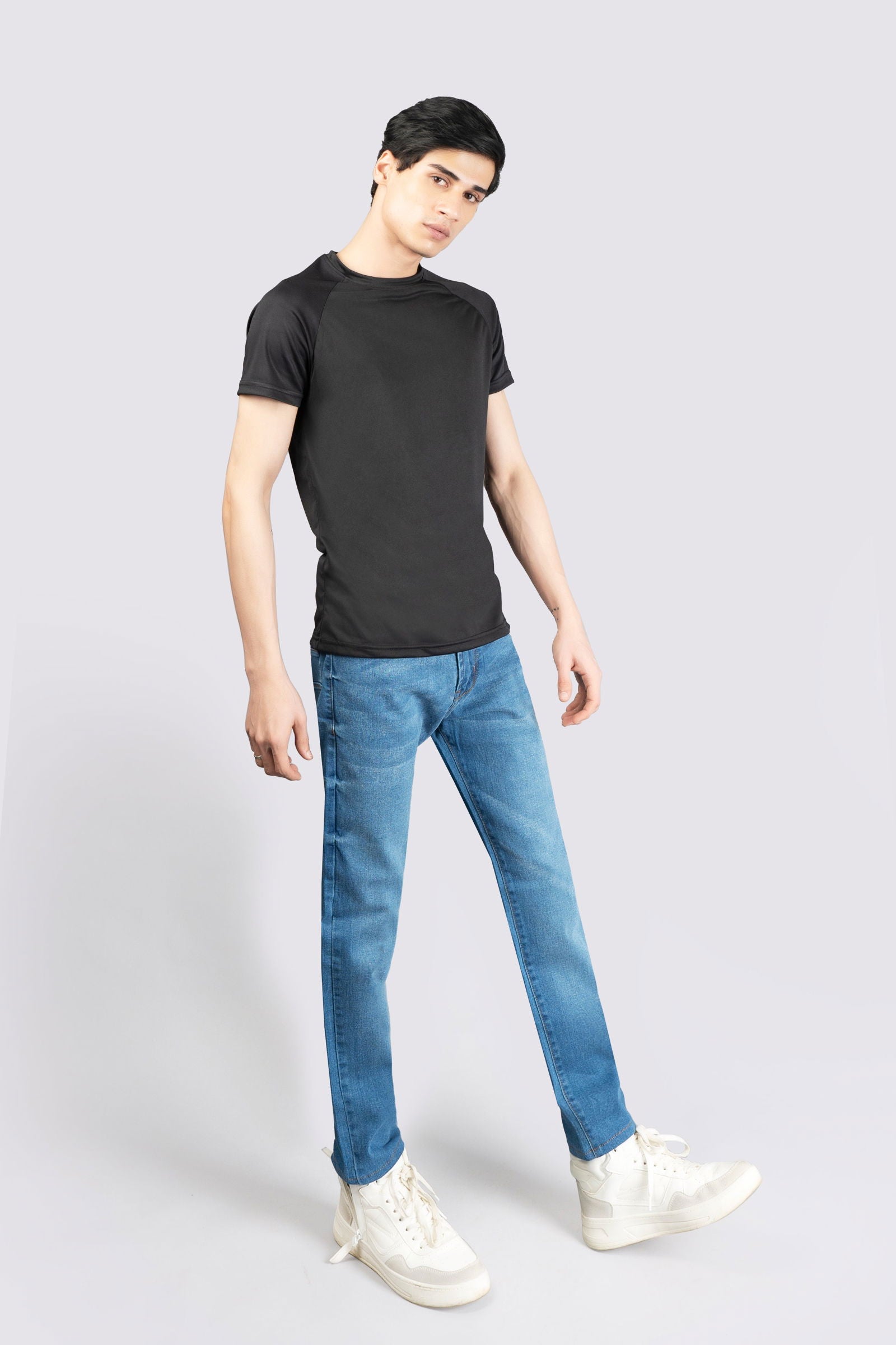 Regular Stretch Denim Periwinkle Blue Jeans - The Axis Clothing