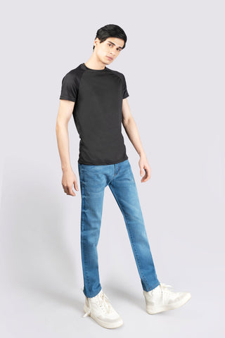 Regular Stretch Denim Periwinkle Blue Jeans - The Axis Clothing
