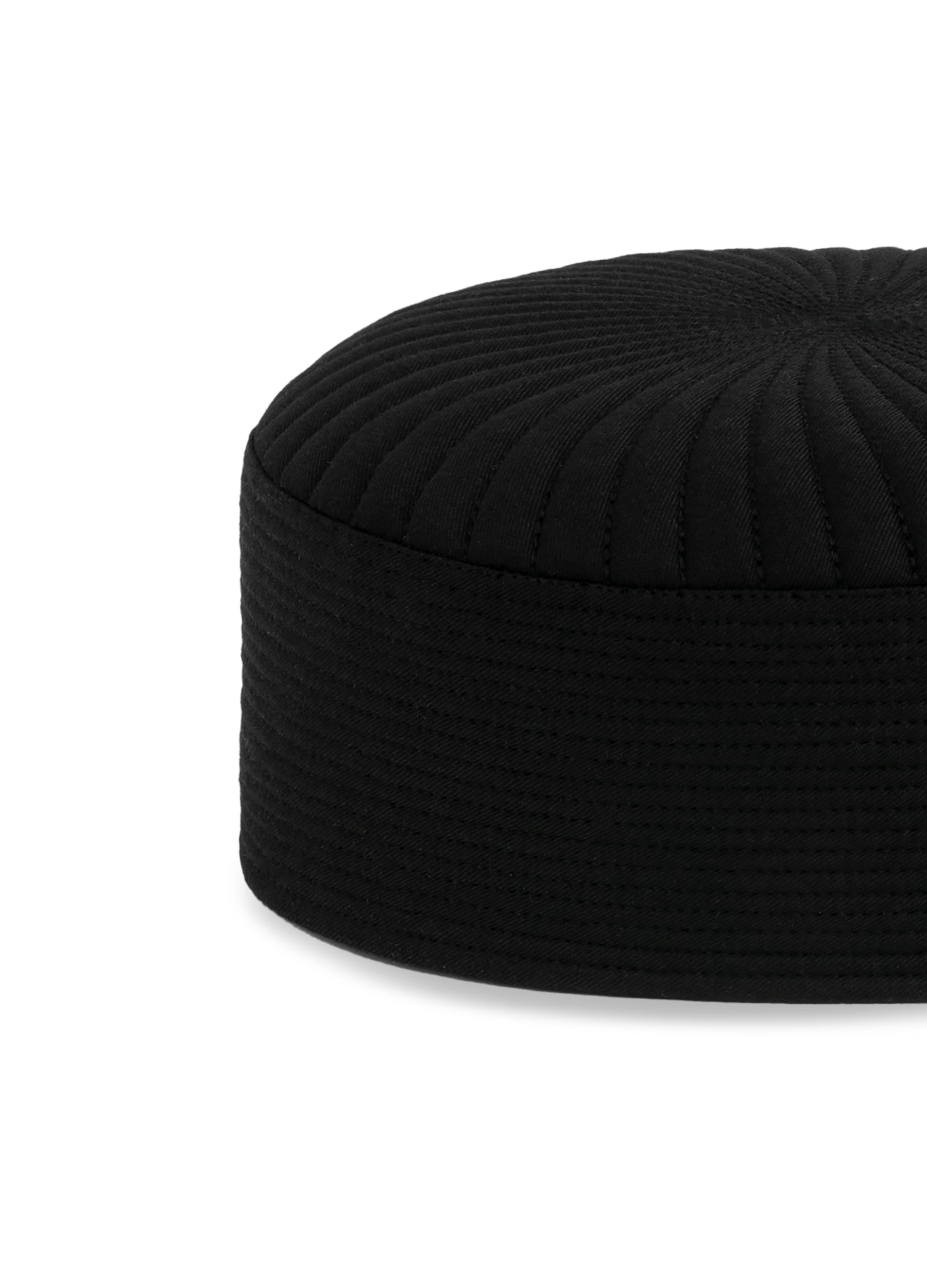 Classic Black Blended Men Cap