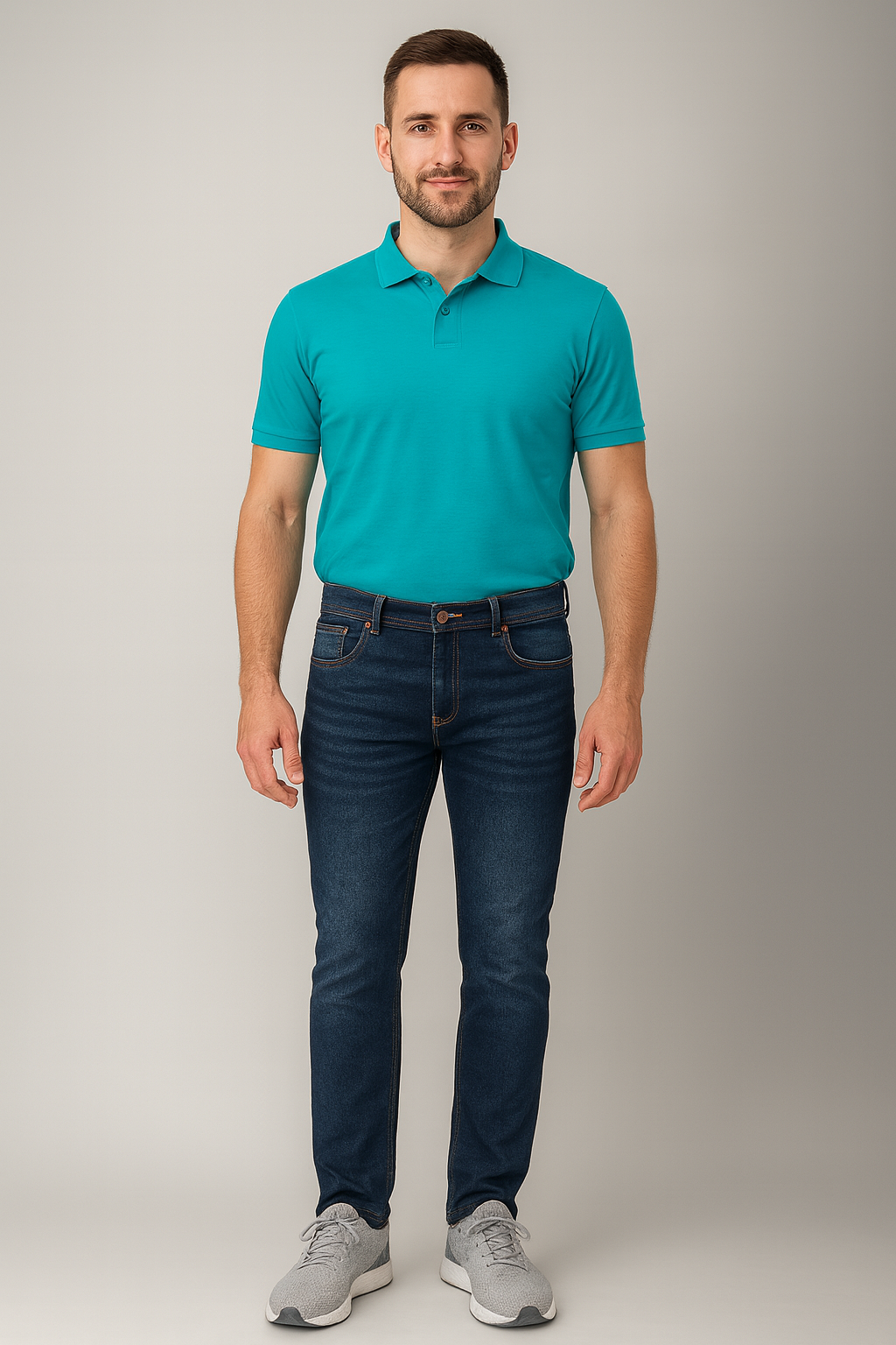 Dark Blue Denim Jeans
