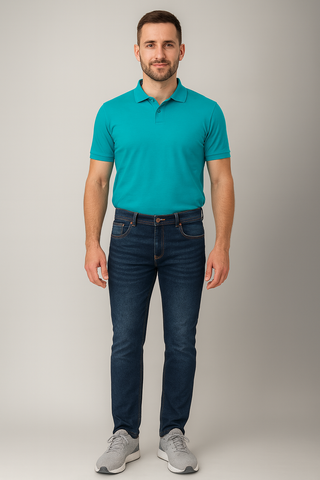 Dark Blue Denim Jeans