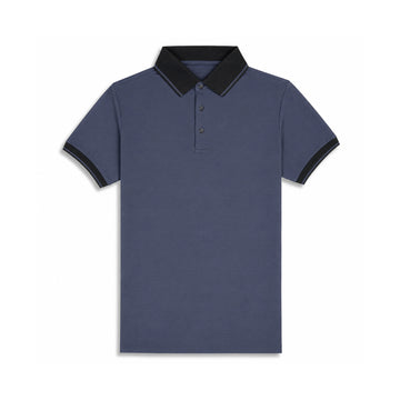Steel Blue Cool Dry Fit Polo T-Shirt