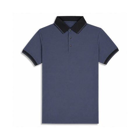 Steel Blue Cool Dry Fit Polo T-Shirt