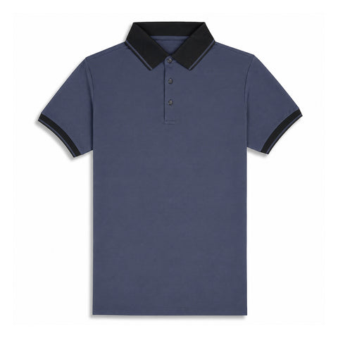 Steel Blue Cool Dry Fit Polo T-Shirt