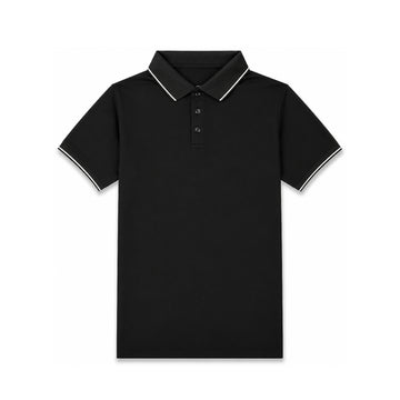 Jet Black Cool Dry Fit Polo T-Shirt