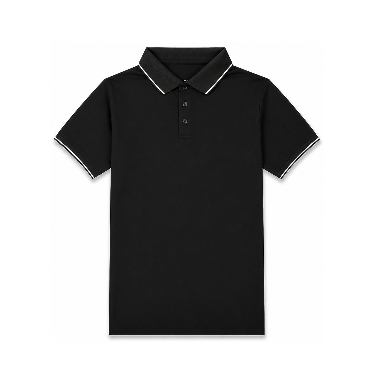 Jet Black Cool Dry Fit Polo T-Shirt