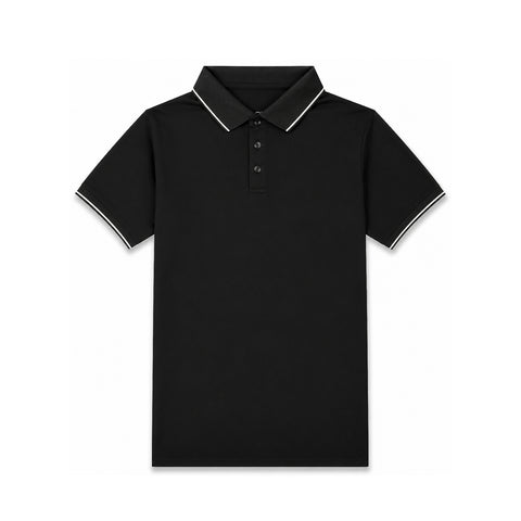 Jet Black Cool Dry Fit Polo T-Shirt