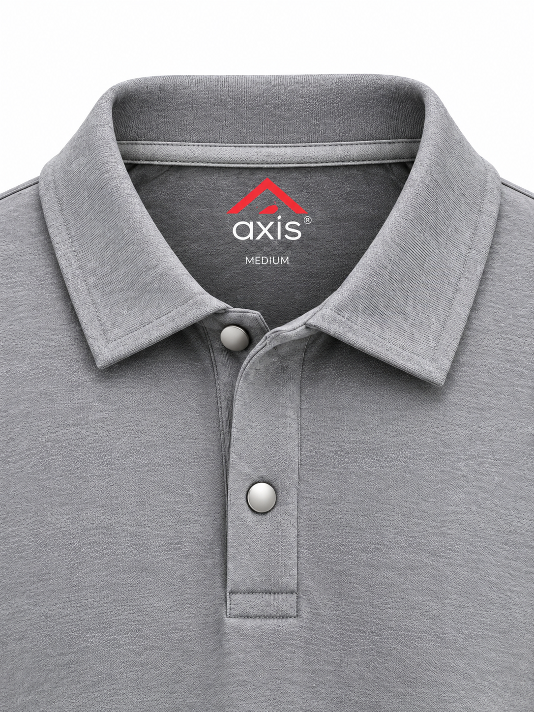 Grey Long Sleeve Polo