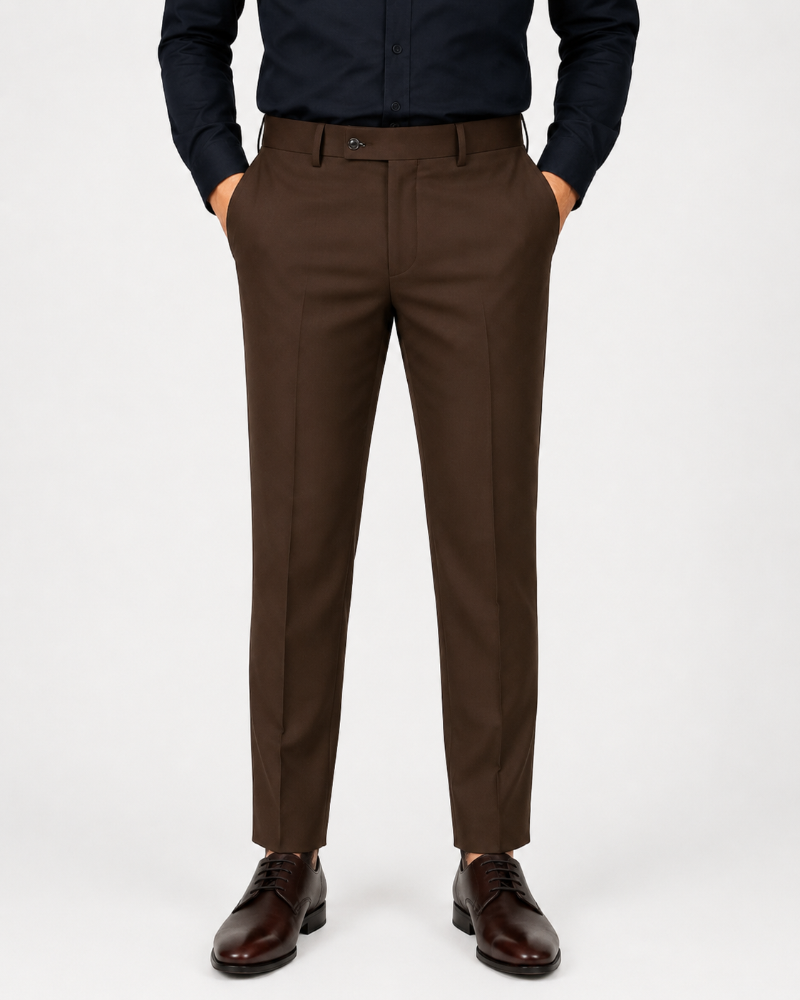 Brown Active Waist Pants
