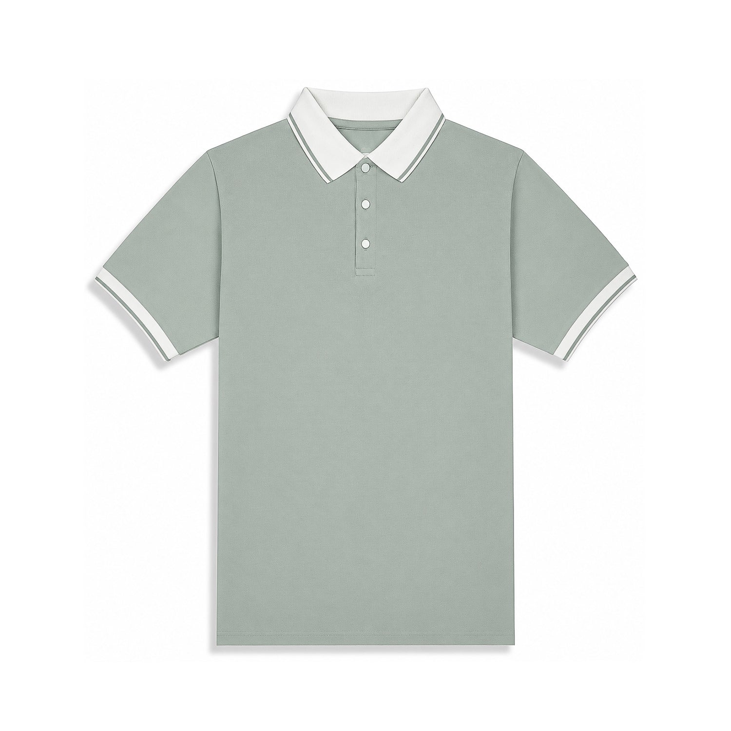 Mint Green Button Polo T-Shirt
