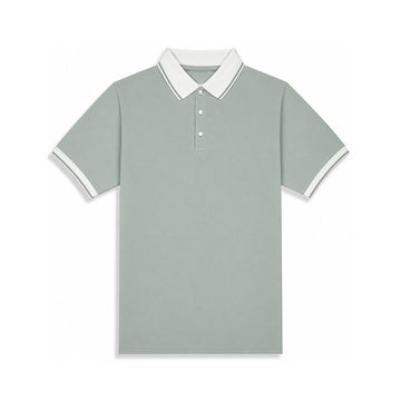Mint Green Button Polo T-Shirt