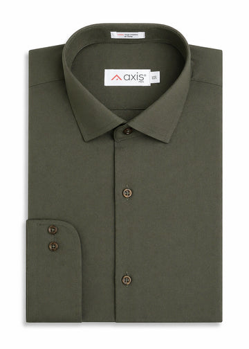 Olive Textured Men's Shirt