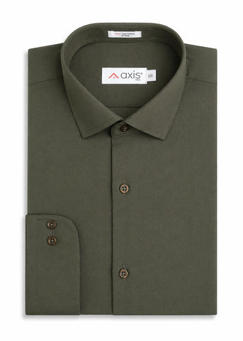 Olive Textured Men's Shirt