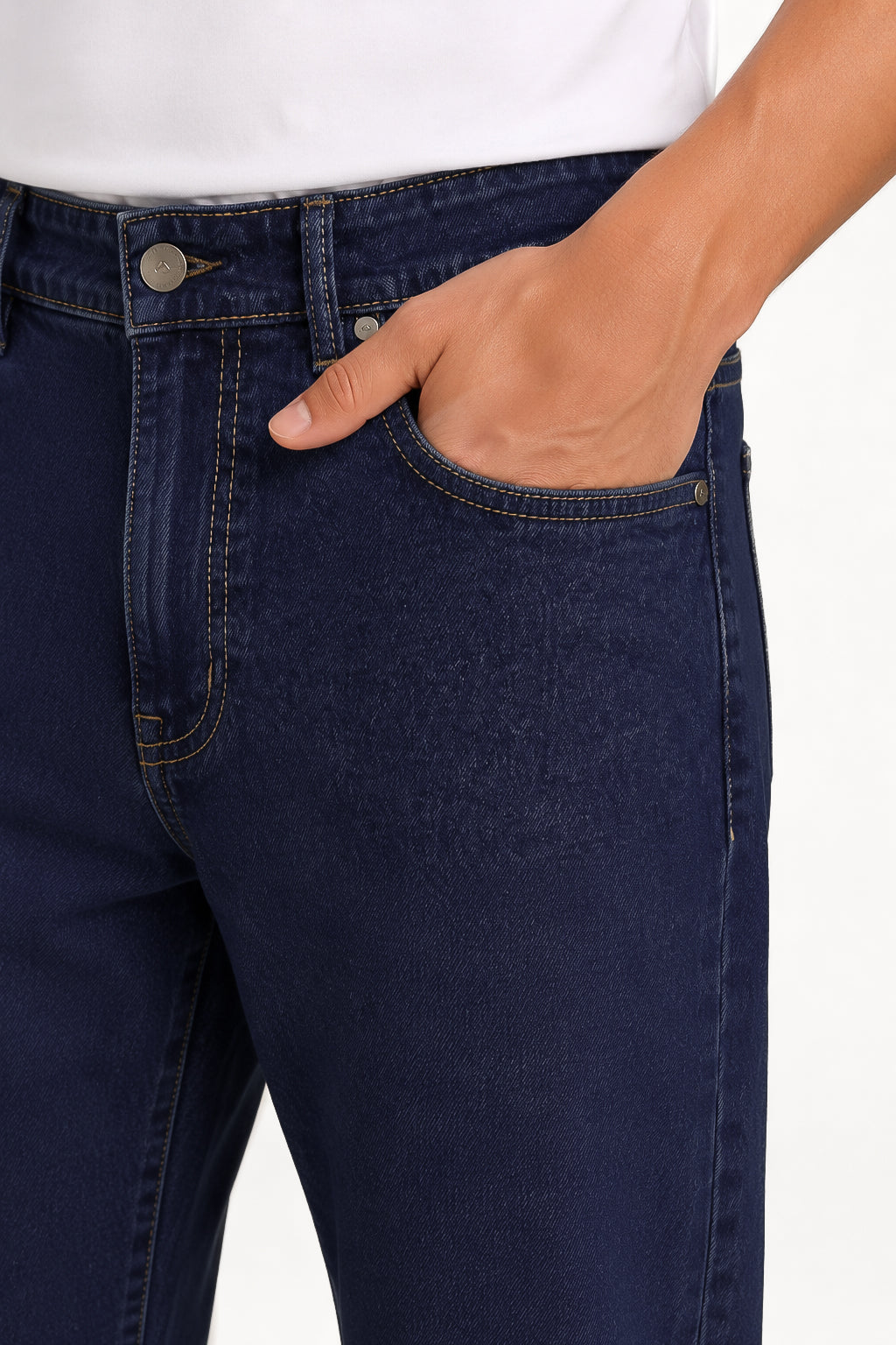Dark Blue Relax Fit Denim Jeans