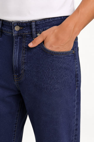 Mid Blue Relax Fit Denim Jeans