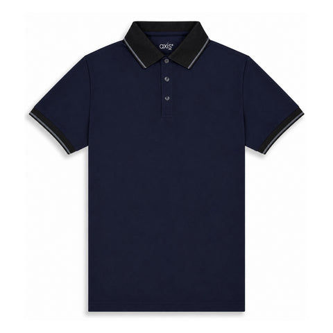 Navy Blue Cool Dry Fit Polo T-Shirt