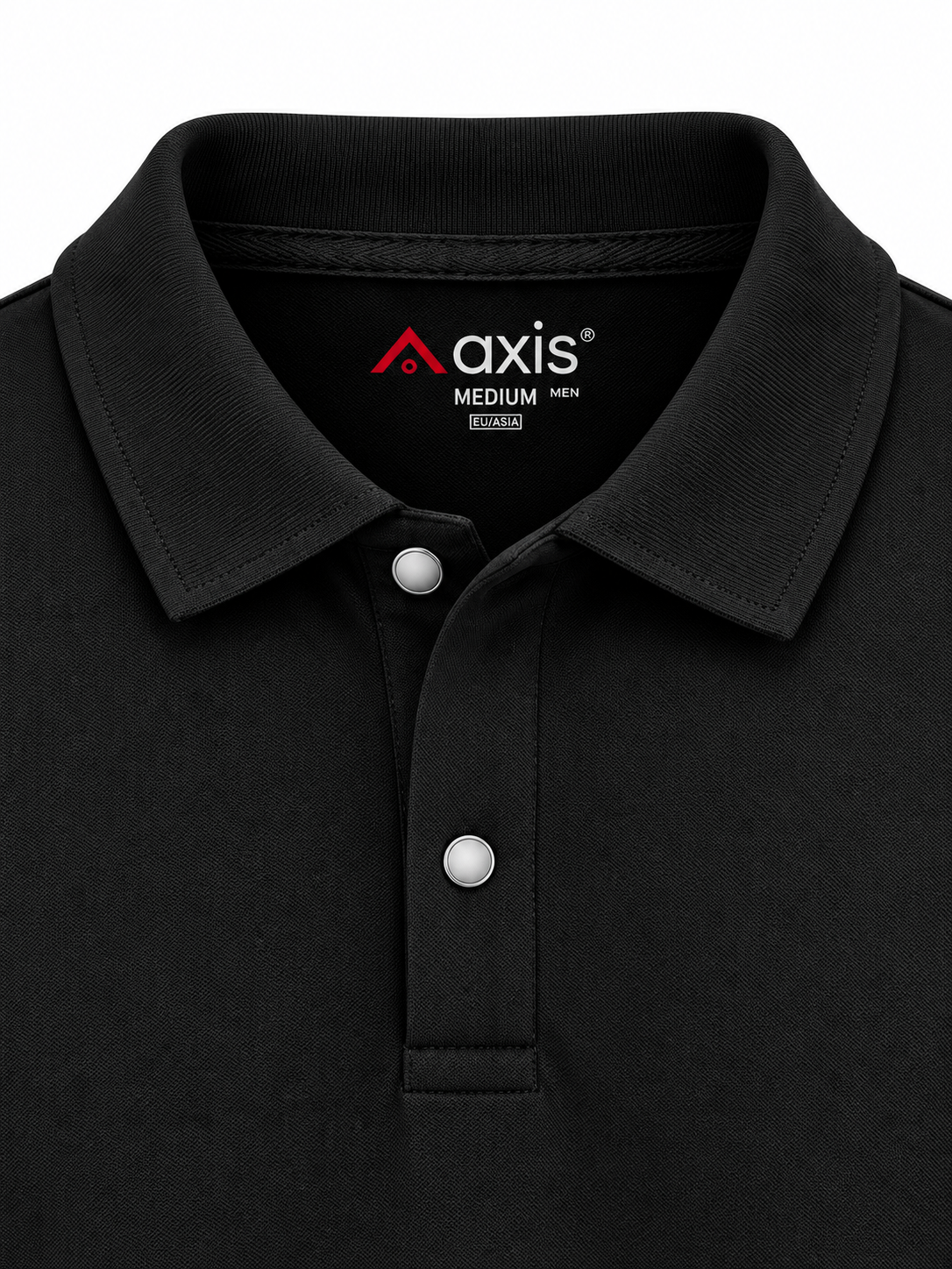 Black Long Sleeve Polo